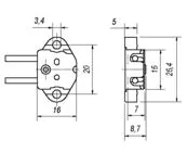 Lampvoetje G6.35, GY6.35, GZ6.35 (en GX6.35)- Keramisch 920 (Bender & Wirth)