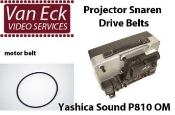 Alternative view of Yashica Sound P810 OM belt (3 belt set)