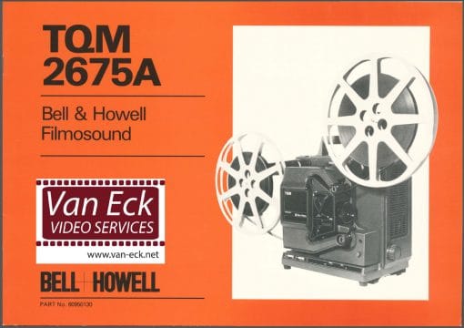Bell & Howell TQM 2675A Gebruikshandleiding English