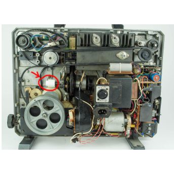 Alternative view of Bolex 421, 501, 510, 521 - 16mm projectors - wormwiel (PP-0157)