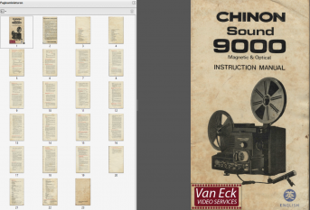 Chinon Sound 9000 Gebruikshandleiding English
