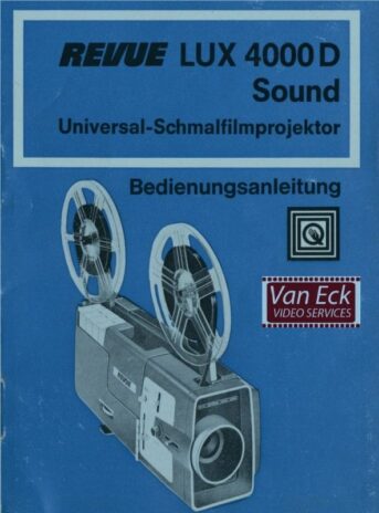 Revue Lux 4000D Gebruikshandleiding Deutsch