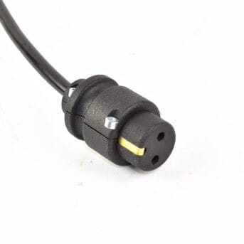 Adapter power cord Elmo - round - two pins and ground (KA-0056-AD)