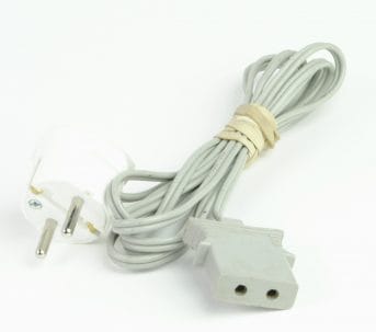 Power cord 2-pin connection round - 31x12mm (KA-0057)