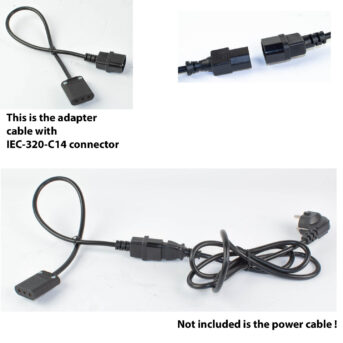 Alternative view of Adapter voedingskabel Heurtier - 3 pins (KA-0062-AD)