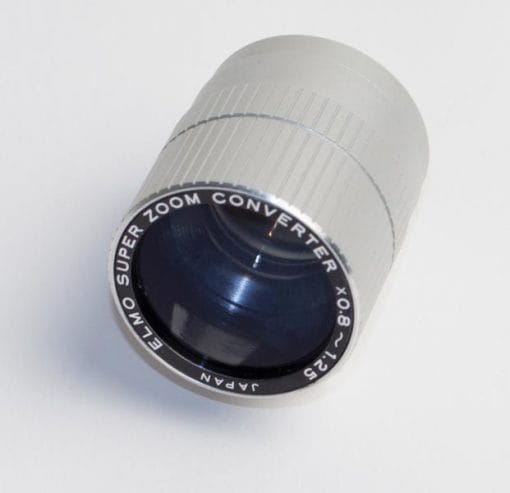 Objectief/lens – Elmo Super Zoom Converter 0,8:1,25 (made in Japan)