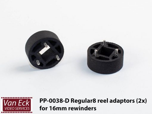 Dubbel8 spoel adapters (2 stuks) voor 16mm omspoelers (PP-0038-D)