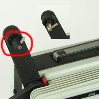 Alternative view of Super 8 spoel adapter Heurtier P6-24 (PP-0081)