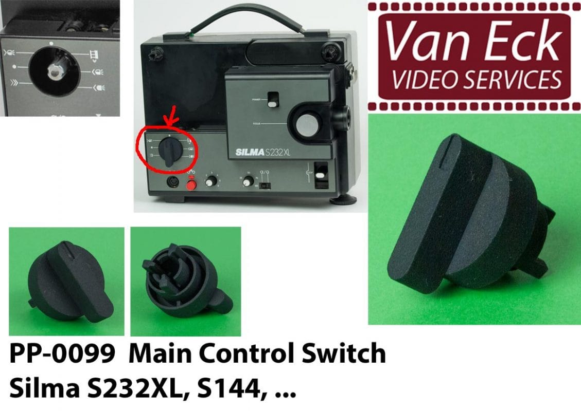 Silma S232 XL, S144 Hoofd bedieningsknop