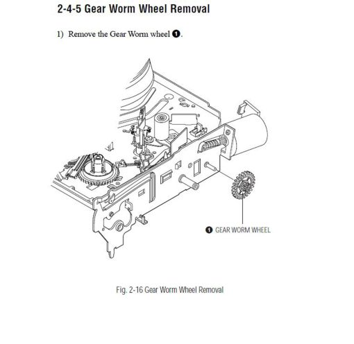 Video Recorder Gear Worm Wheel - Sony slv D900e/g (PP-0121) - Image 2