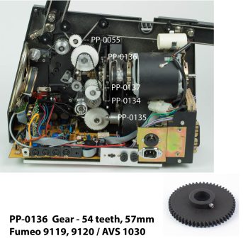 Alternative view of Fumeo 9119 / 9120 tandwiel - 54 tanden, 57mm (PP-0136)