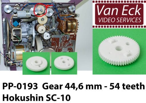 Hokushin SC-10 gear, 54 teeth, 44,6mm - 2 ridges