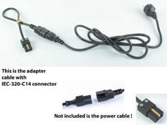 Alternative view of Adapter voedingskabel Bauer S1, T3, T12, ... (met randaarde) (KA-0072-AD)