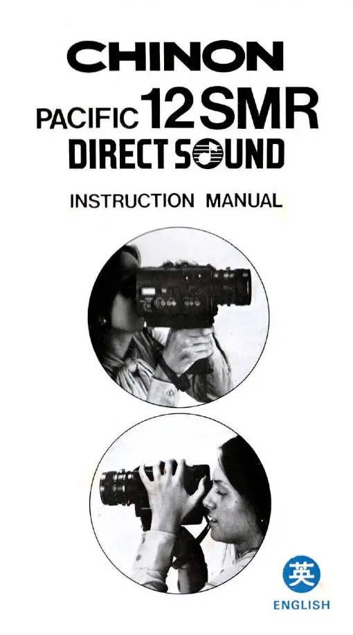 Chinon Pacific 12 SMR Direct Sound User manual, Languages: English
