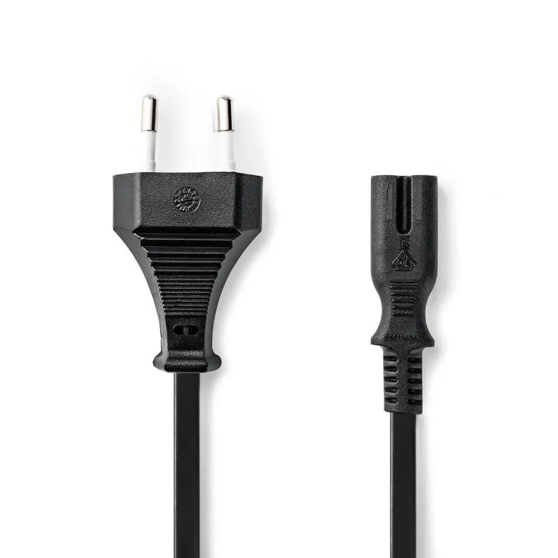 Aansluitkabel / stroomkabel IEC-320-C7 - 2m - Euro male