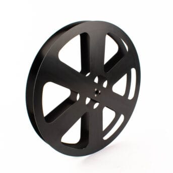 Van Eck Split Reel 35mm (voor 9mm as) – 600m / 2000ft (Ø 38 cm)