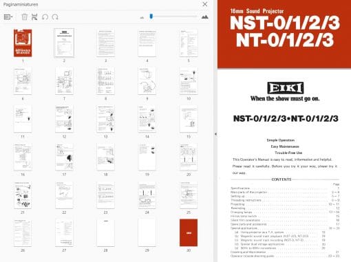 Eiki NST-0/1/2/3 NT-0/1/2/3 User manual, Languages: English - Image 2