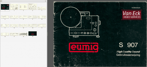Eumig S 907 User manual Nederlands - Image 2