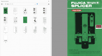 Fujica Single8 splicer Gebruikshandleiding, Talen: Engels Nederlands