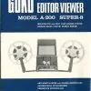 Goko editor viewer model A200 super8 Gebruikshandleiding Engels Duits Frans