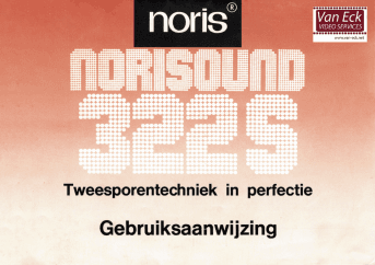 Noris Norisound 322S Gebruikshandleiding, Talen: Nederlands