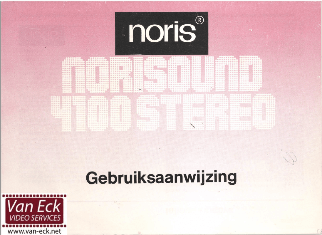 Noris Norisound 4100 User manual Nederlands