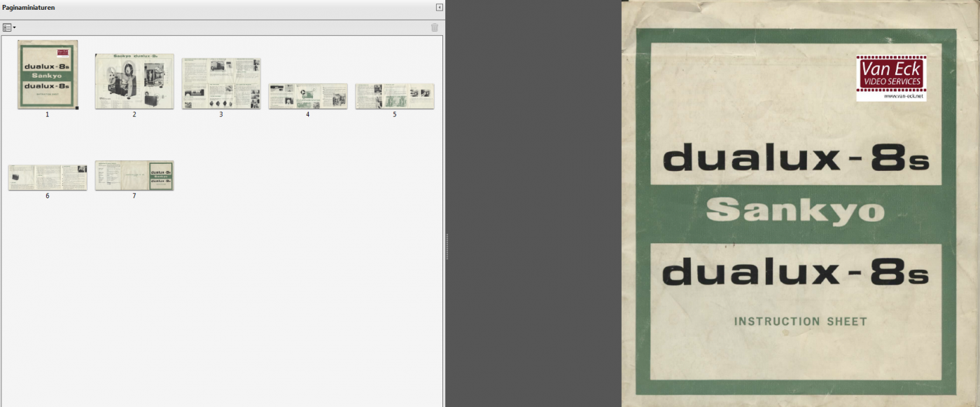 Sankyo Dualux-8s User manual English - Image 2