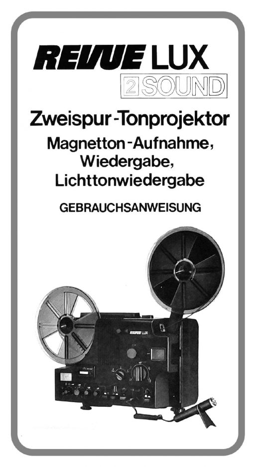 Revue Lux 2 Sound User manual, Languages: German