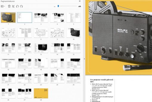 Bolex Sound 715 714 User manual, Languages: Dutch - Image 2