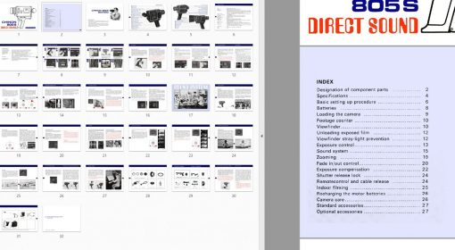 Chinon 805S Direct Sound User manual, Languages: English - Image 2