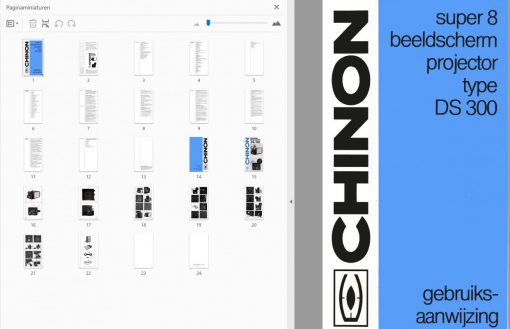 Chinon DS300 User manual, Languages: Dutch - Image 2
