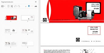 Etude Still slide projector Gebruikshandleiding, Talen: Engels preview