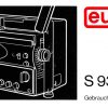 Eumig S932 Gebruikshandleiding, Talen: Duits cover