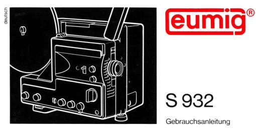 Eumig S932 User manual, Languages: German