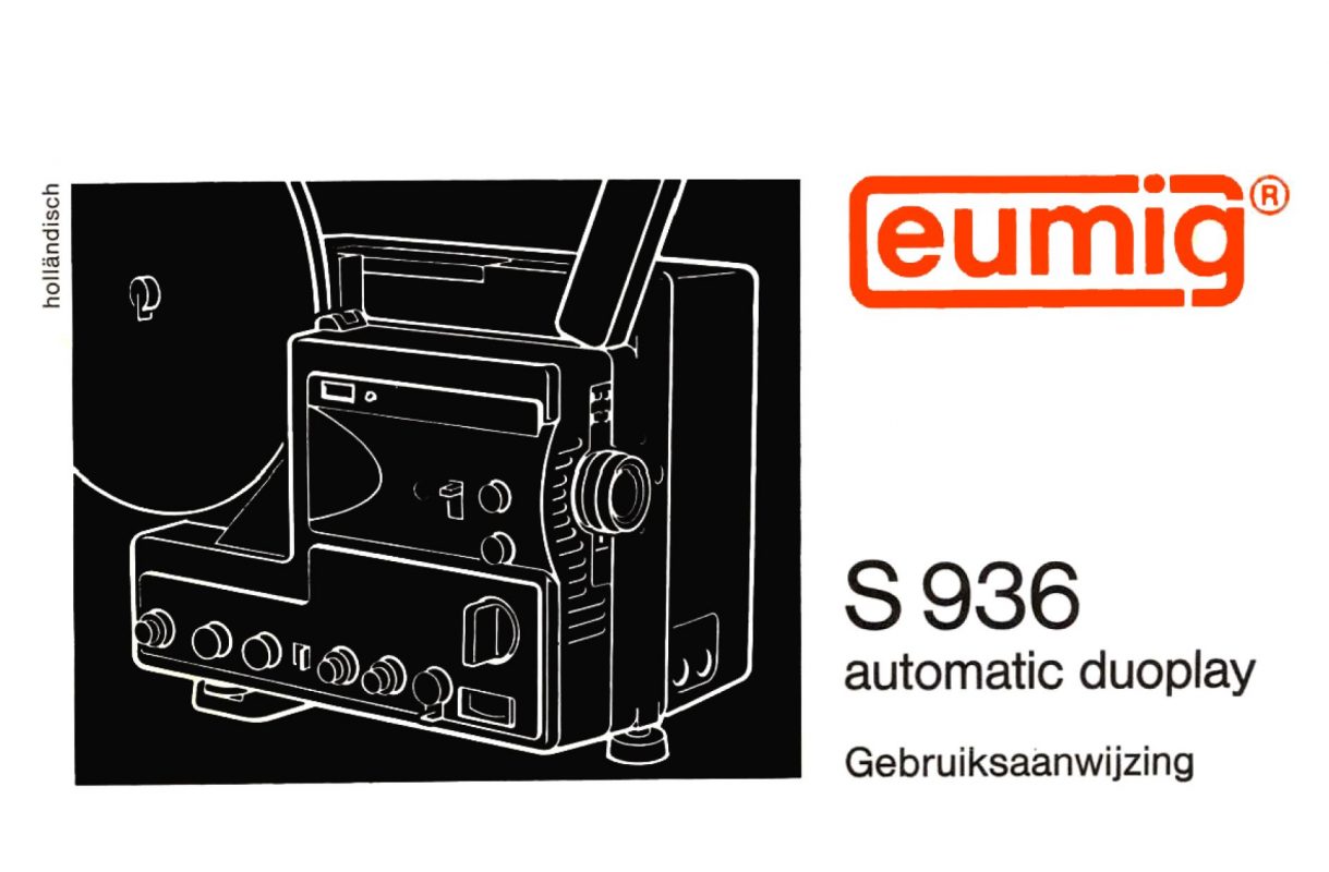 Eumig S936 Gebruikshandleiding, Talen: Nederlands cover