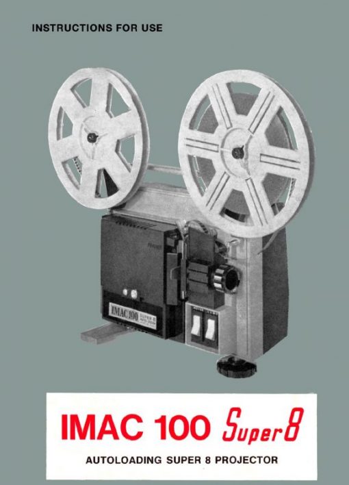 Imac 100 super8 Gebruikshandleiding, Talen: Engels cover