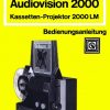 Revue Audiovision 2000 Gebruikshandleiding, Talen: Duits cover