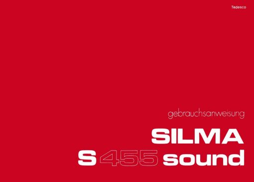 Silma S455 Sound User manual, Languages: German Dutch