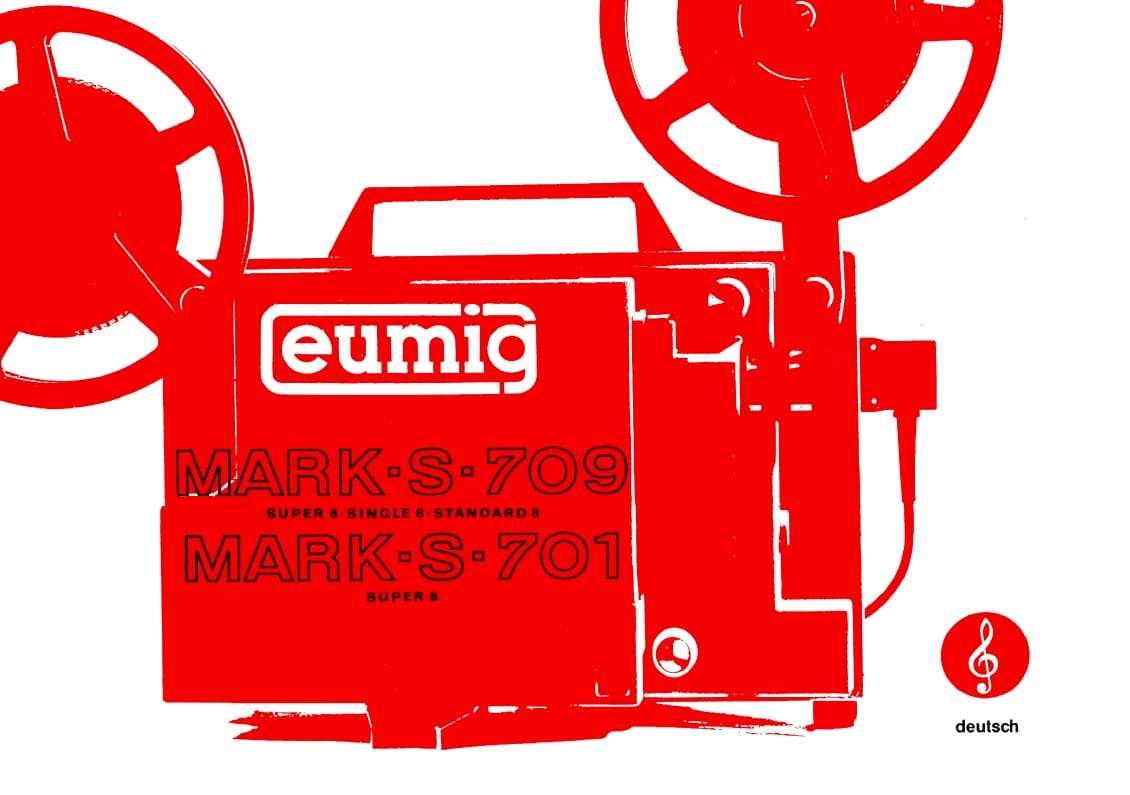 Eumig Mark S 709 Mark S 701 Gebruikshandleiding, Talen: Duits cover