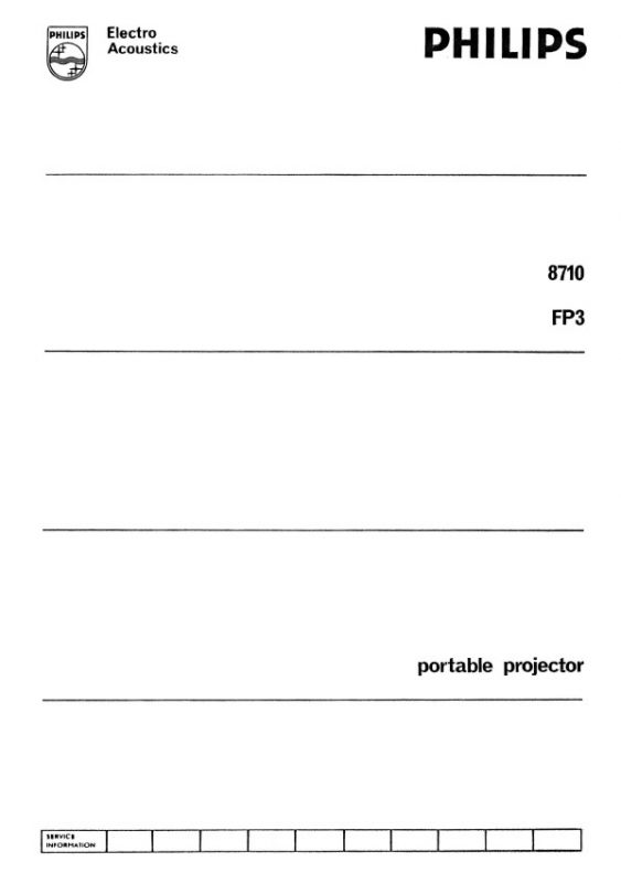 Philips FP3 Gebruikshandleiding, Talen: Engels Frans Spaans Nederlands cover
