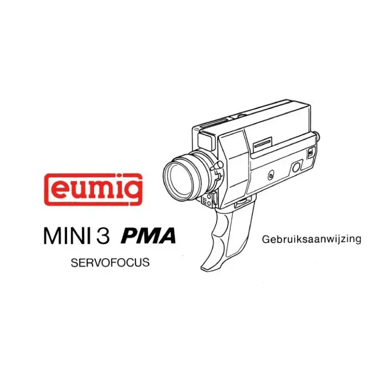 Eumig Mini 3 PMA servofocus User manual, Languages: Dutch