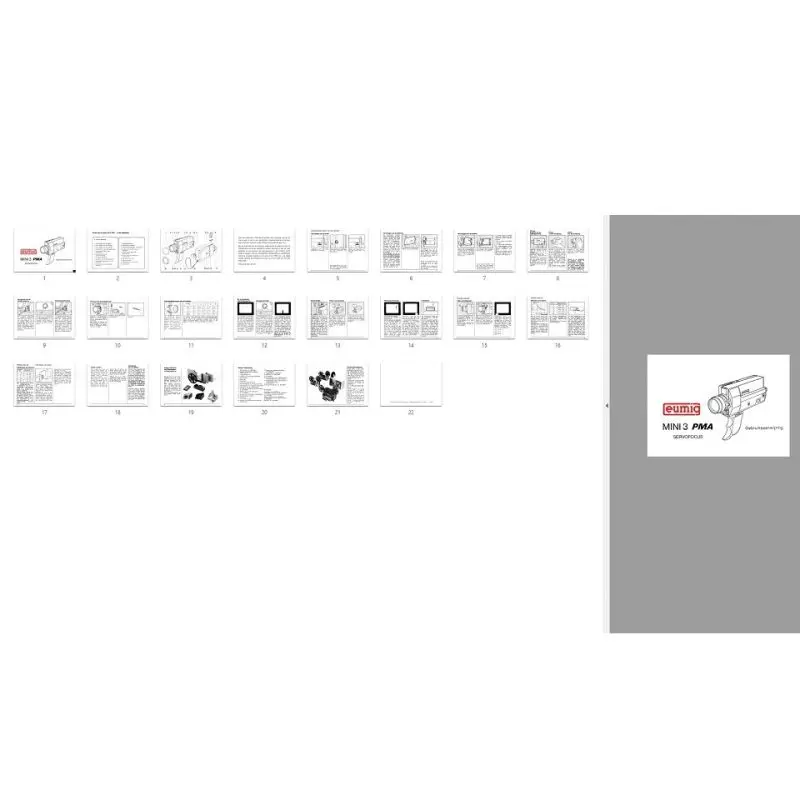 Eumig Mini 3 PMA servofocus User manual, Languages: Dutch - Image 2