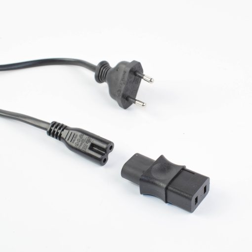 Power cable 2 pins - 20.5 mm 12.3 mm  -  (Revox, Marantz, Akai, Roland, ... ) (KA-0065) - Image 5