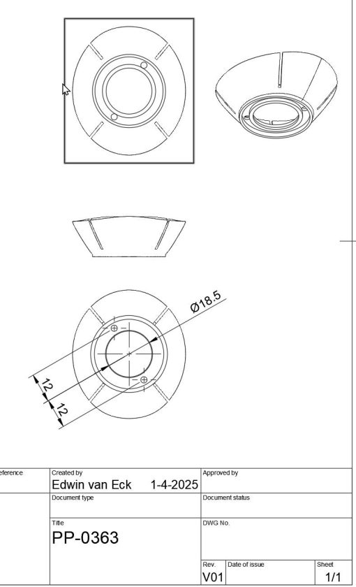 Chinon eyecup / eyepiece - type 2 (PP-0363) - Afbeelding 4