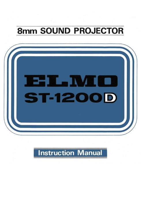 Elmo ST-1200D Gebruikshandleiding, Talen: Engels cover