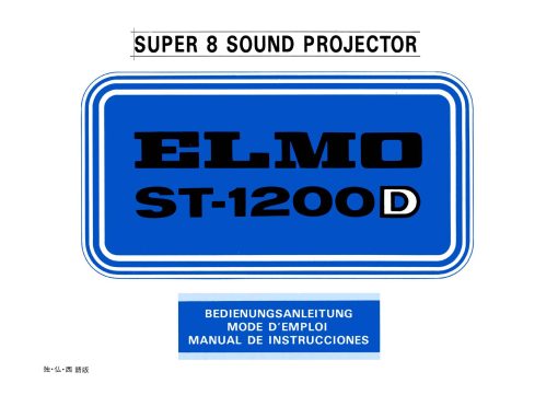 Elmo ST-1200D Gebruikshandleiding, Talen: Duits Frans Spaans cover