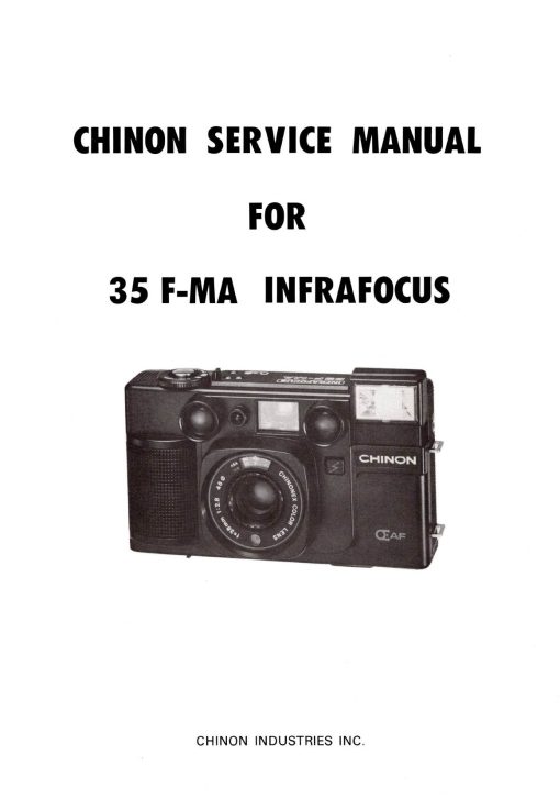 Chinon 35F-MA INFRAFOCUS Onderdelen- en service handleiding, Talen: Engels cover