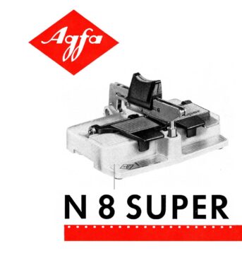 Agfa N8 Super Gebruikshandleiding, Talen: Duits Engels Frans Spaans Italiaans Nederlands Deens Zweeds cover
