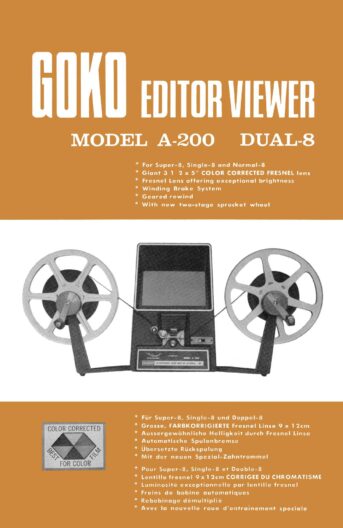 Goko A-200 Dual-8 User manual, Languages: German English French