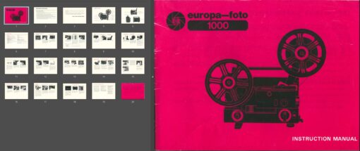 Europa-foto 1000 User manual, Languages: English - Image 2
